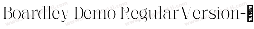 Boardley Demo RegularVersion字体转换